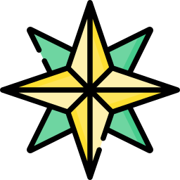 Christmas star icon