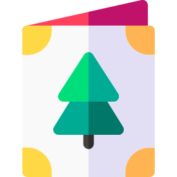 Christmas card icon