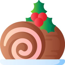 Christmas log icon