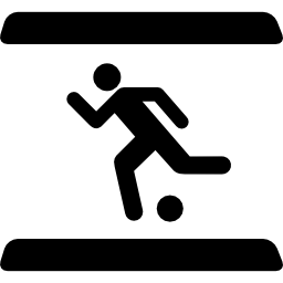 Soccer player running with the ball icon