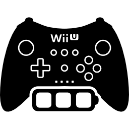 simbolo di controllo dei giochi a batteria piena wii u icona