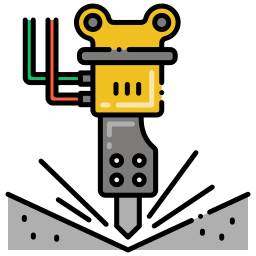Гидравлический отбойный молоток иконка