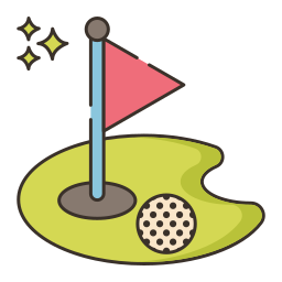 Golf field icon