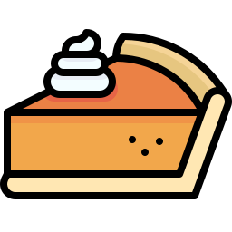 Pumpkin pie icon