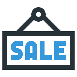 Sale sign icon