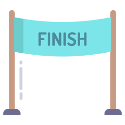 Finish line icon