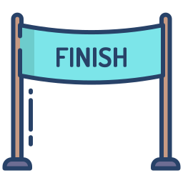 Finish line icon