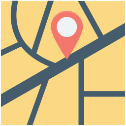 Map and location icon