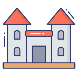 Toy castle icon