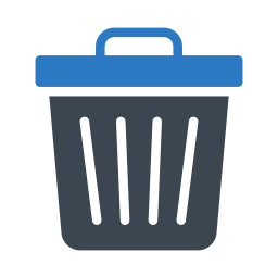 Trash bin icon