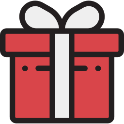 Supermarket gift icon