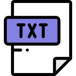 formato file txt icona