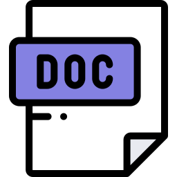 format de fichier doc Icône