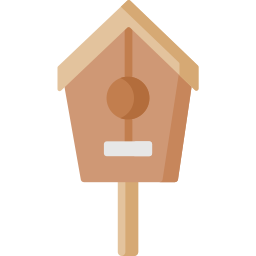 Bird house icon