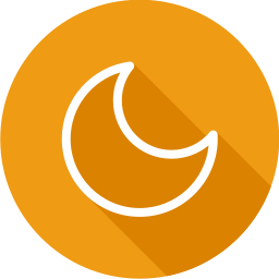 Crescent moon icon