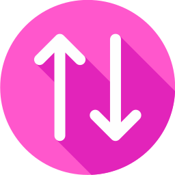 Up and down arrows icon