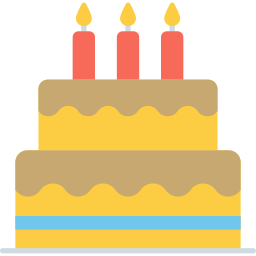 Birthday cake icon