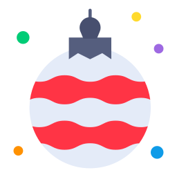 Christmas ball icon