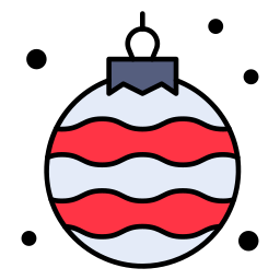 Christmas ball icon