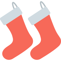 Christmas socks icon