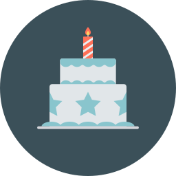 Birthday cake icon