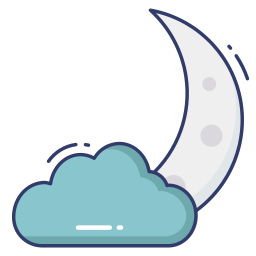 bewölkte nacht icon