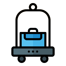 Тележка для багажа иконка