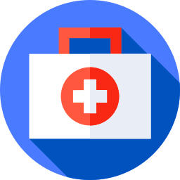 First aid bag icon