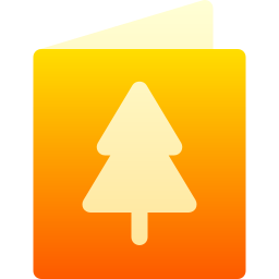 Christmas card icon