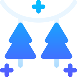 Christmas decorations icon