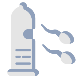 Broken condom icon