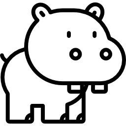 Hippopotamus icon