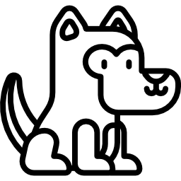 Siberian husky icon