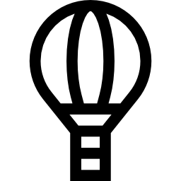 Hot air balloon icon