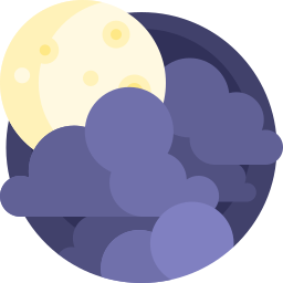 Cloudy night icon