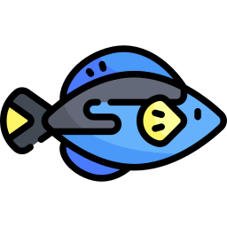 Blue tang fish icon