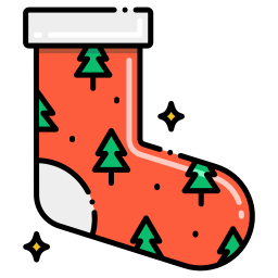 Christmas sock icon