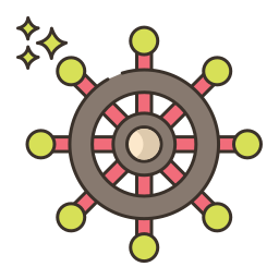 Ship wheel icon