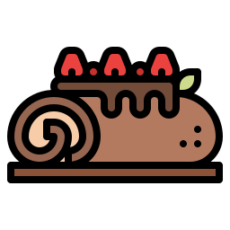 Roll cake icon