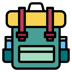 Travel bag icon