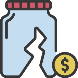 Money jar icon