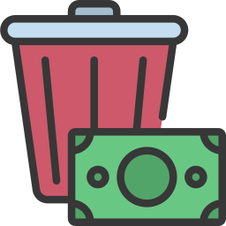 Wasted money icon