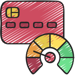 Business credit score icon