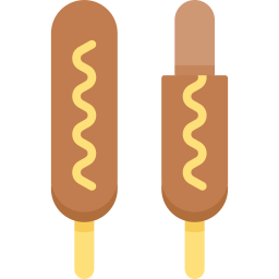 Corn dog icon