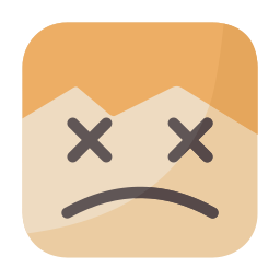 Sad face icon