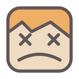 Sad face icon