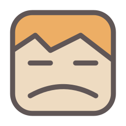 Sad face icon