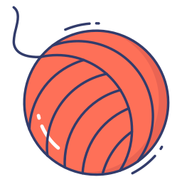 Wool ball icon