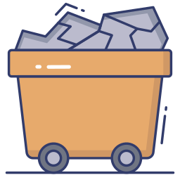 Mining cart icon