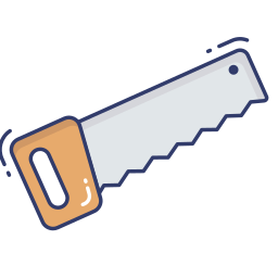 Hand saw icon